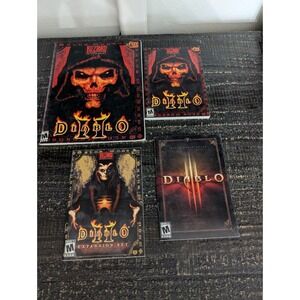 Diablo 2, 3 PC‎ Big Box Game Manual Book Only Blizzard Lot of 4